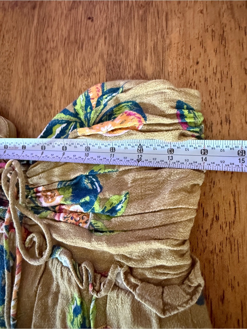 The Odells Strapless Isla Tropical halter Jumpsuit size Medium Linen blend - Picture 16 of 16